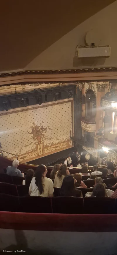 Gielgud Theatre Grand Circle G25 view from seat photo