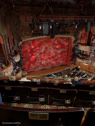 Lyceum Theatre Grand Circle E40 view from seat photo