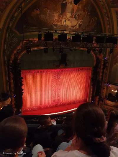 New Amsterdam Theatre Balcony C15 view from seat photo