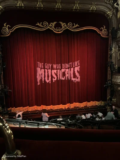 Apollo Theatre Dress Circle A20 view from seat photo