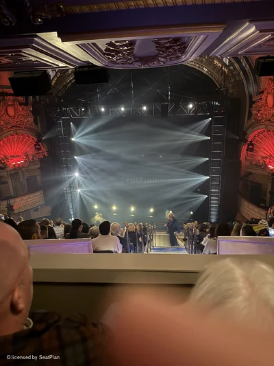 Palace Theatre Mezzanine L118 view from seat photo