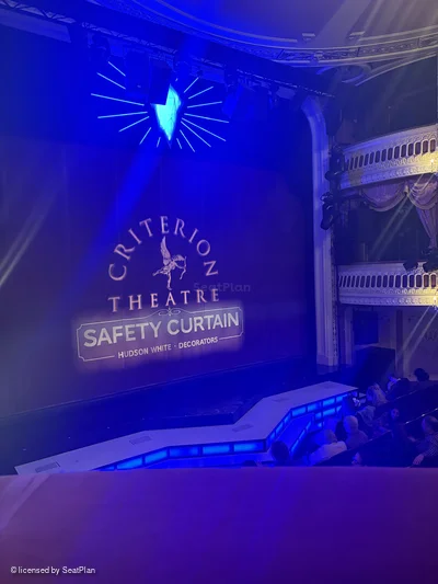 Criterion Theatre Dress Circle A27 view from seat photo