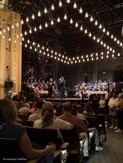 Hudson Theatre Orchestra M10 view from seat photo