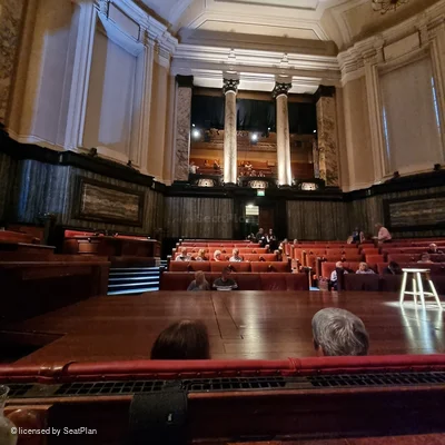 London County Hall Courtroom Stalls B22 view from seat photo