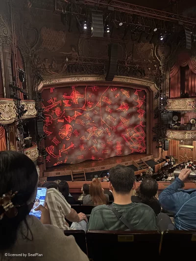 Lyceum Theatre Royal Circle F44 view from seat photo