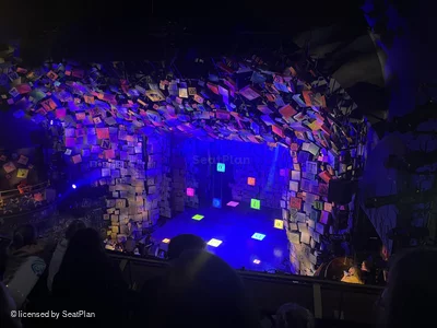 Cambridge Theatre Upper Circle C4 view from seat photo