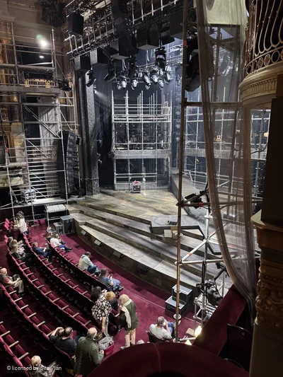 Theatre Royal Drury Lane Royal Circle Box J1 view from seat photo