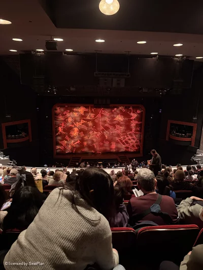 Minskoff Theatre Mezzanine K120 view from seat photo