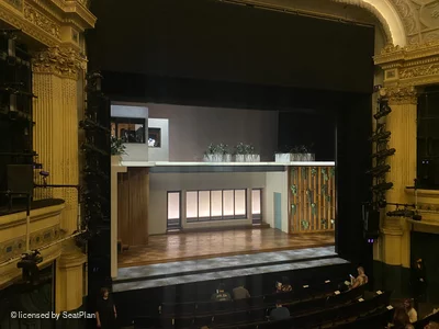 Hudson Theatre Dress Circle A1 view from seat photo