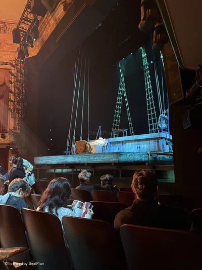 Longacre Theatre Orchestra G13 view from seat photo