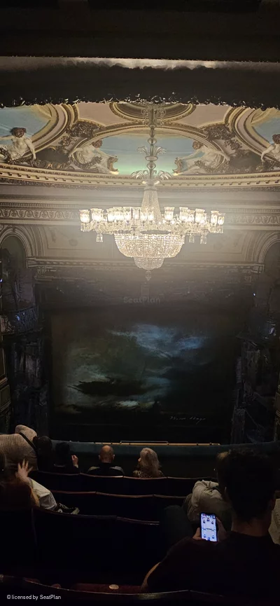 Sondheim Theatre Grand Circle F16 view from seat photo