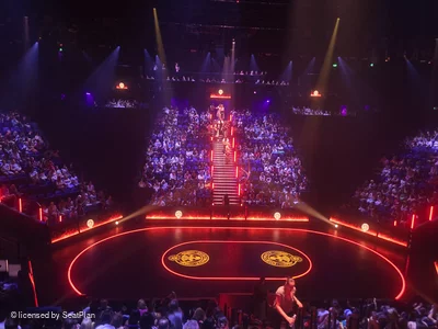 Troubadour Canary Wharf Theatre District 9 L20 view from seat photo