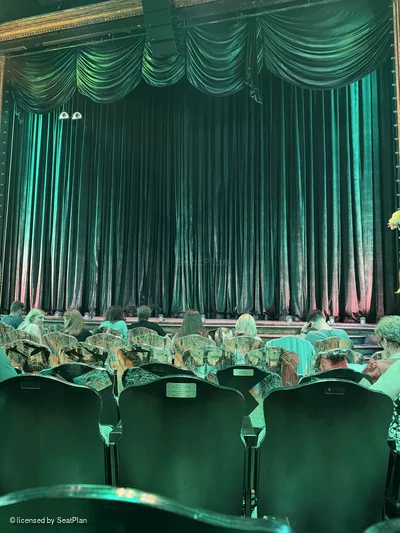 Studio 54 Theatre Orchestra F105 view from seat photo