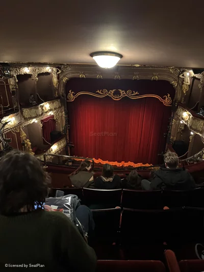 Apollo Theatre Grand Circle F13 view from seat photo