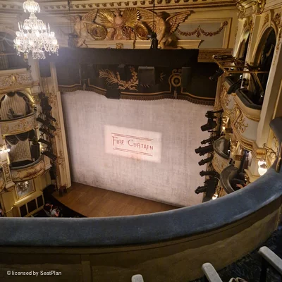Wyndham's Theatre Grand Circle C4 view from seat photo