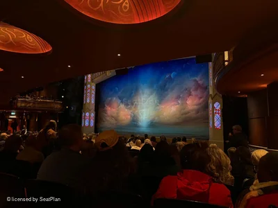 Prince of Wales Theatre Stalls N5 view from seat photo