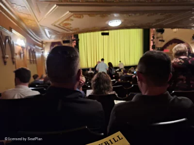 Golden Theatre Orchestra S7 view from seat photo