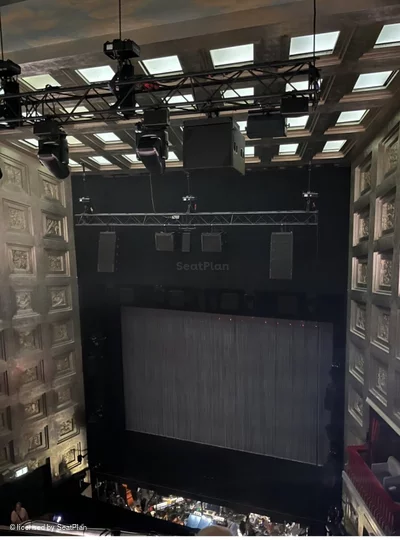 Savoy Theatre Upper Circle C2 view from seat photo