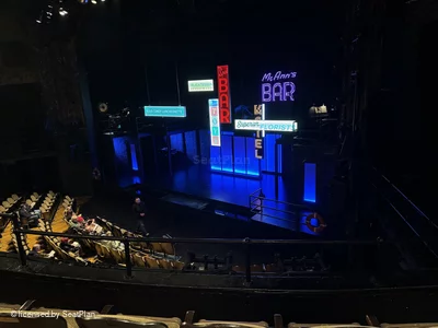 Studio 54 Theatre Front Mezzanine CC12 view from seat photo