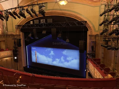 Booth Theatre Mezzanine F14 view from seat photo