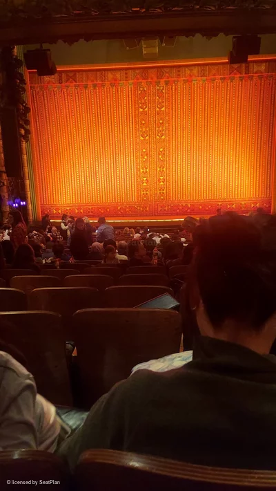 New Amsterdam Theatre Orchestra U107 view from seat photo