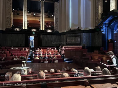 London County Hall Courtroom Stalls F45 view from seat photo