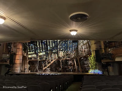 Nederlander Theatre Orchestra P2 view from seat photo