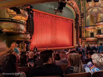 New Amsterdam Theatre Orchestra R25 view from seat photo