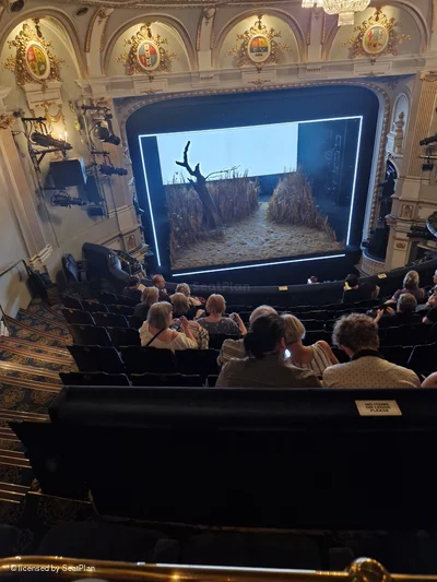 Ambassadors Theatre Circle J13 view from seat photo