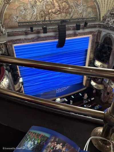Novello Theatre Balcony A23 view from seat photo