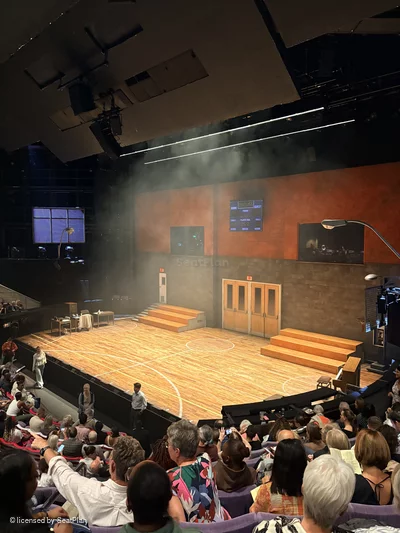 National Theatre - Olivier Stalls M8 view from seat photo
