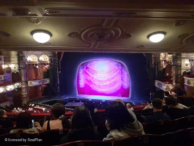 London Coliseum Dress Circle J11 view from seat photo