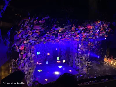 Cambridge Theatre Upper Circle C32 view from seat photo