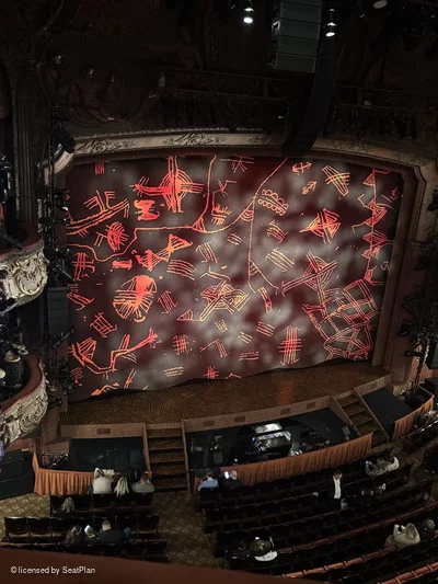 Lyceum Theatre Grand Circle A41 view from seat photo