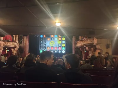 Shaftesbury Theatre Stalls W13 view from seat photo