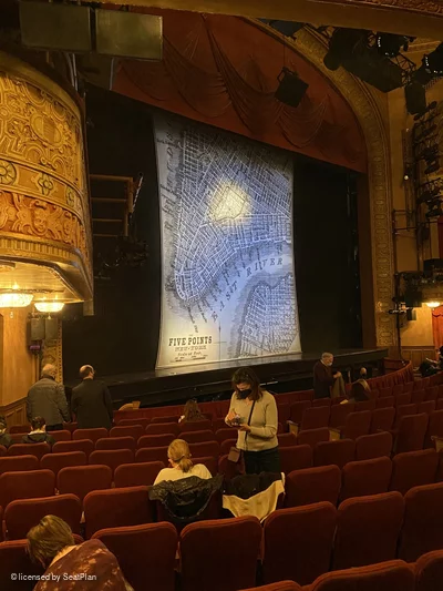 Barrymore Theatre Orchestra M21 view from seat photo