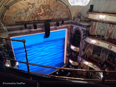 Novello Theatre Balcony B23 view from seat photo