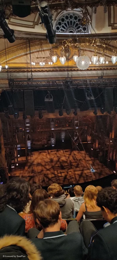 Victoria Palace Theatre Grand Circle G27 view from seat photo