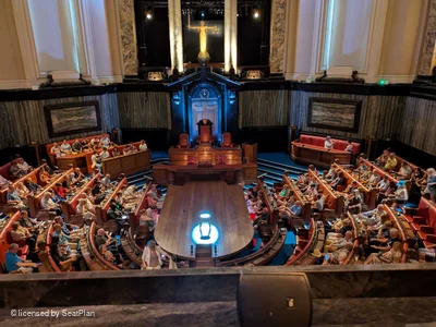 London County Hall Central Gallery A22 view from seat photo