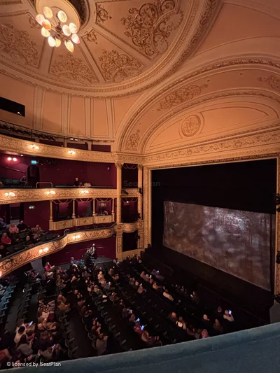 Theatre Royal Glasgow Upper Circle A3 view from seat photo