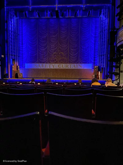 Vaudeville Theatre Stalls K12 view from seat photo