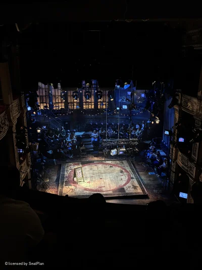 Tom Stoppard Theatre Upper Circle D9 view from seat photo