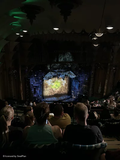 Apollo Victoria Theatre Dress Circle U46 view from seat photo