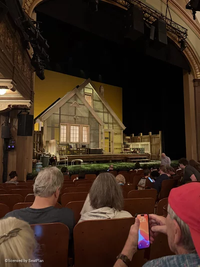 Booth Theatre Orchestra J7 view from seat photo