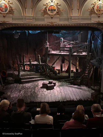 Ambassadors Theatre Circle G10 view from seat photo