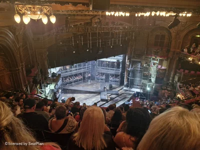 London Palladium Grand Circle J52 view from seat photo