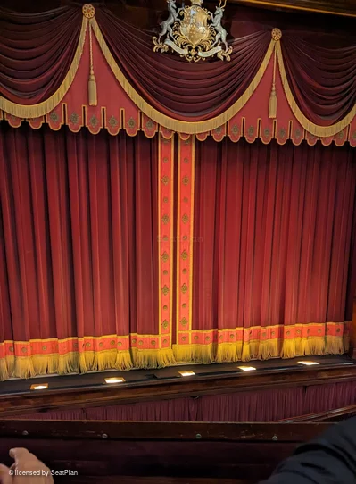 St Martin's Theatre Dress Circle B7 view from seat photo