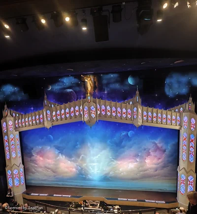 Prince of Wales Theatre Circle F16 view from seat photo