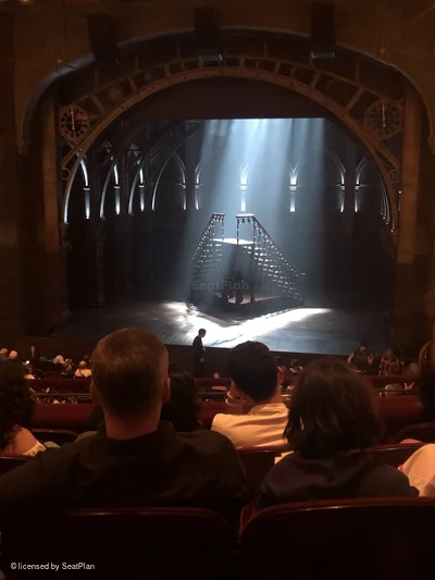 Lyric Theatre Dress Circle E124 view from seat photo