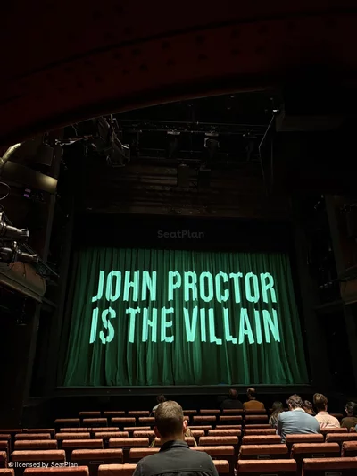 Royal Court Theatre Stalls J14 view from seat photo